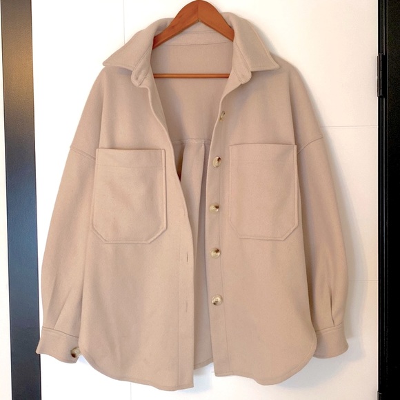 Drop Shoulder Pocketed Jacket - US S - Picture 5 of 6